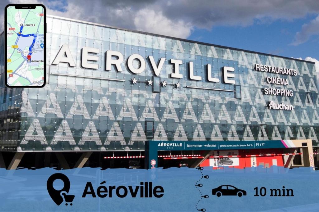 Smart House Airport Cdg, Asterix Apartment Louvres Exterior photo